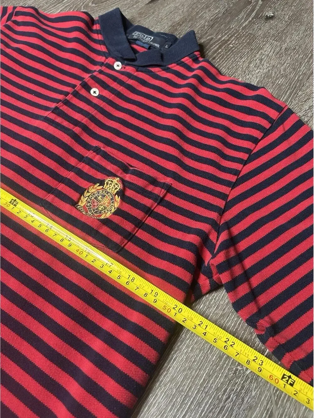 Vintage Crest Polo Ralph Lauren Men’s Large  Classic Fit Soft Cotton Pony USA